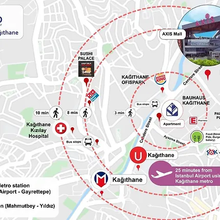 Luxury & Comfort Combined - Near Airport Metro Διαμέρισμα Κωνσταντινούπολη